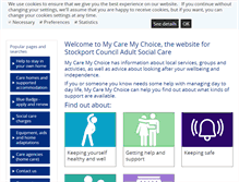 Tablet Screenshot of mycaremychoice.org.uk